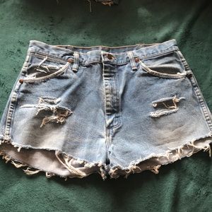 Wrangler blue jean shorts